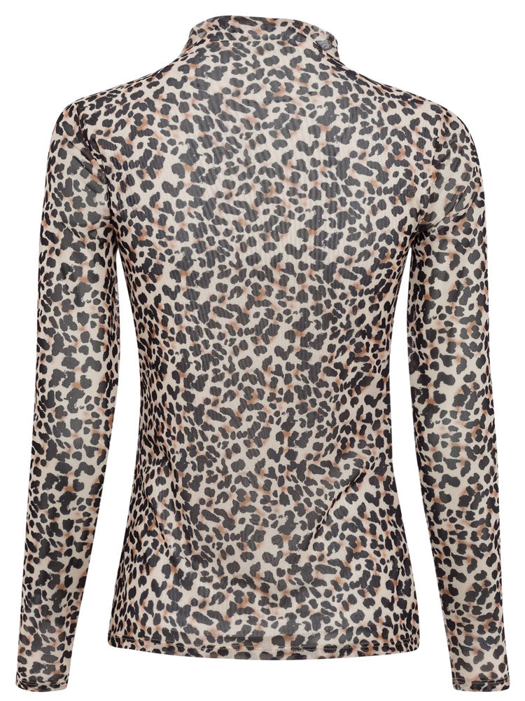 Marc Aurel Roll Neck Top Animal Print