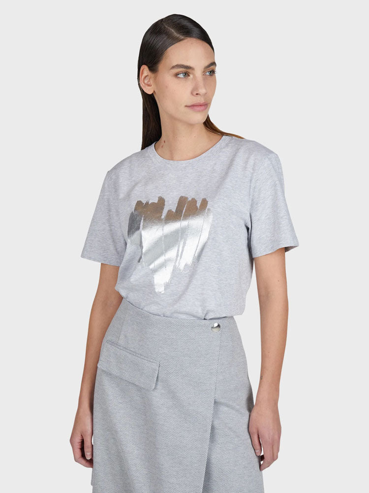 Marc Aurel T-Shirt Silver Grey