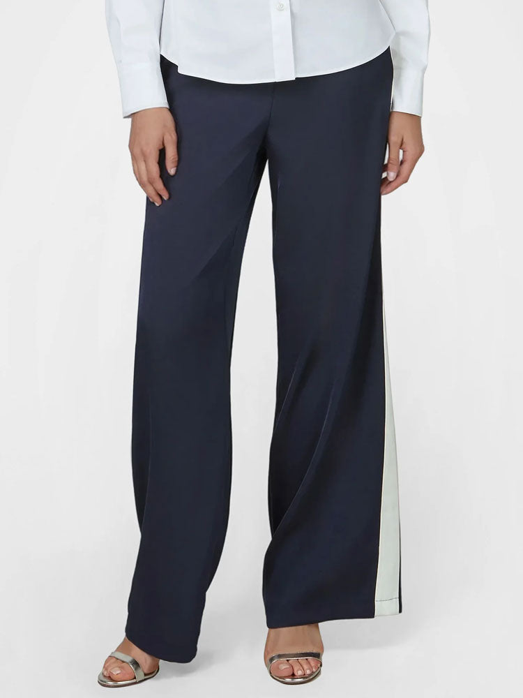 Marc Aurel Side Stripe Trousers Navy