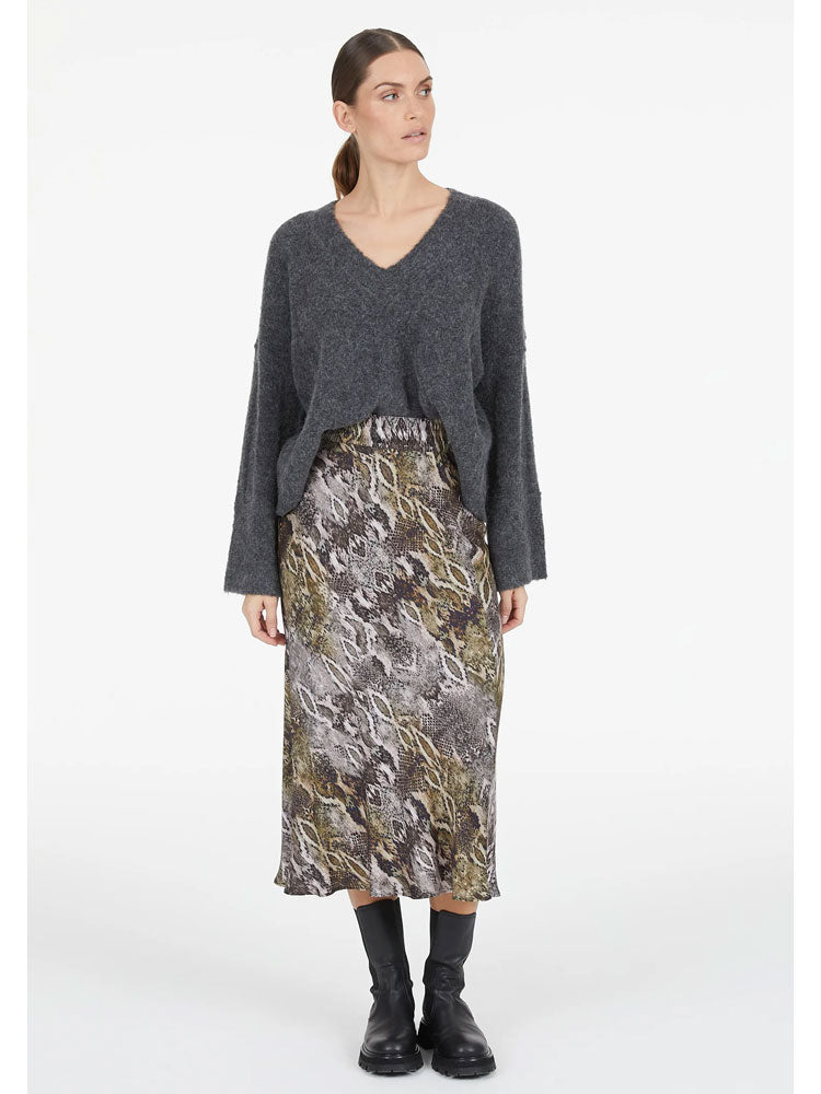 Marc Aurel V-Neck Knit Grey Melange