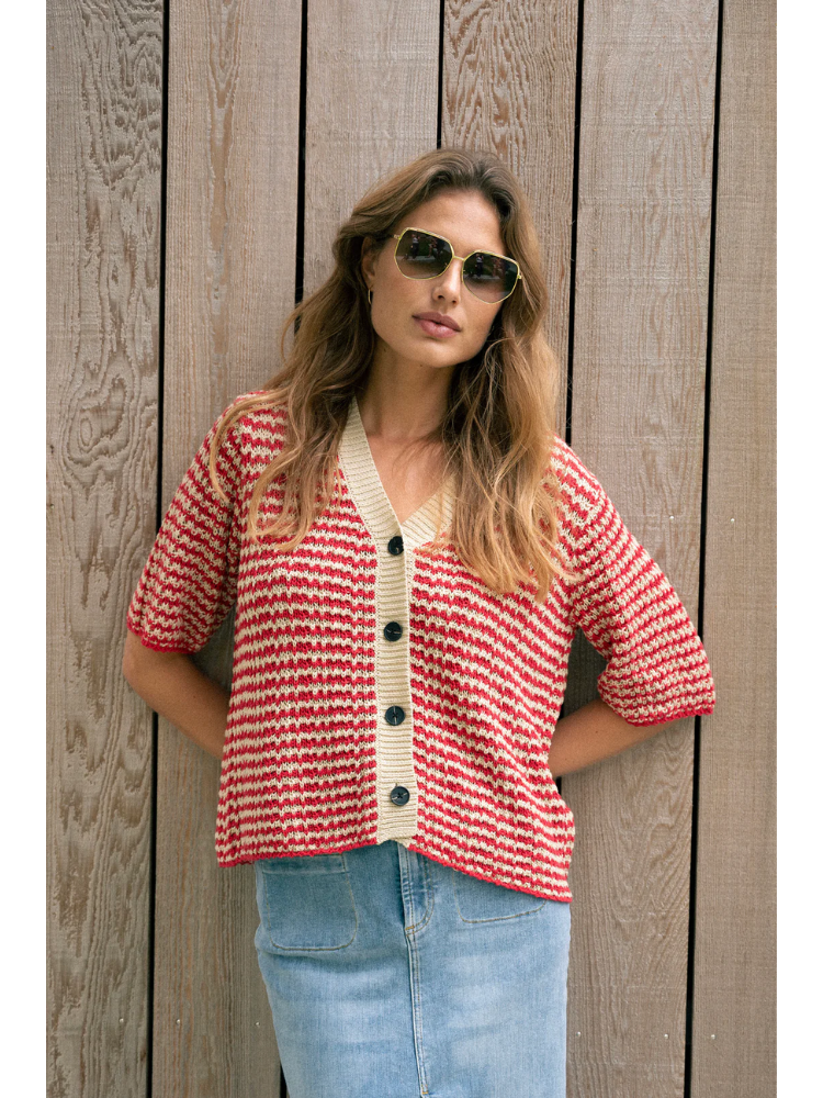 Pieszak Marianne Cardigan Red Ribbon