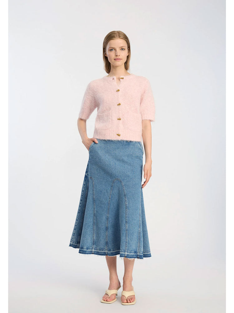 Munthe Locca Short Sleeve Cardigan Rose