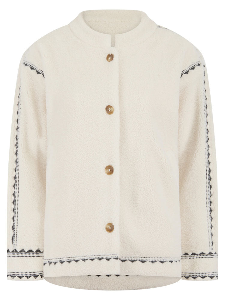 Nooki Poppy Borg Jacket Cream