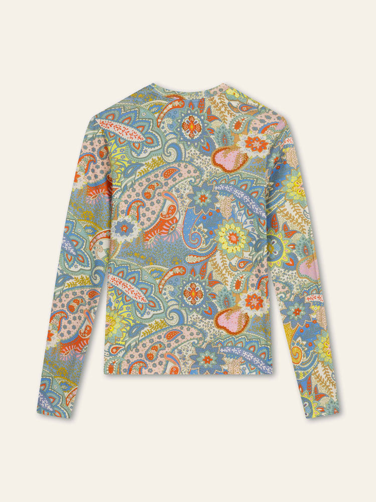 Oilily Tordana Crew Top Brunnera Blue