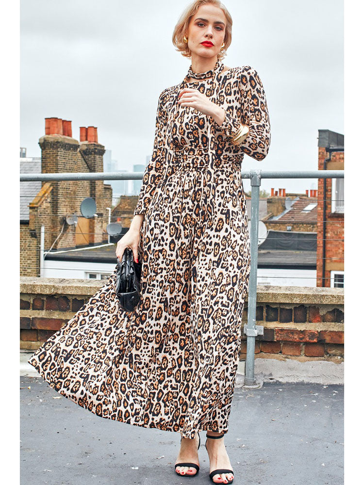 Onjenu Joni Maxi Dress Leopard Print