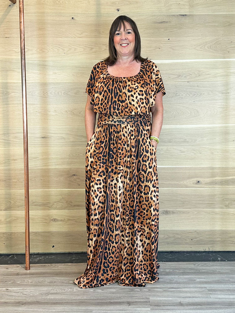 Onjenu Misty Maxi Dress Leopard