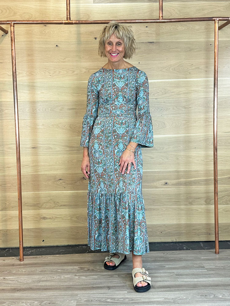 Onjenu Yana Maxi Dress Paisley Blue