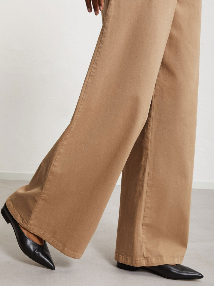 Ottod&#39;Ame Cotton Palazzo Trousers Camel