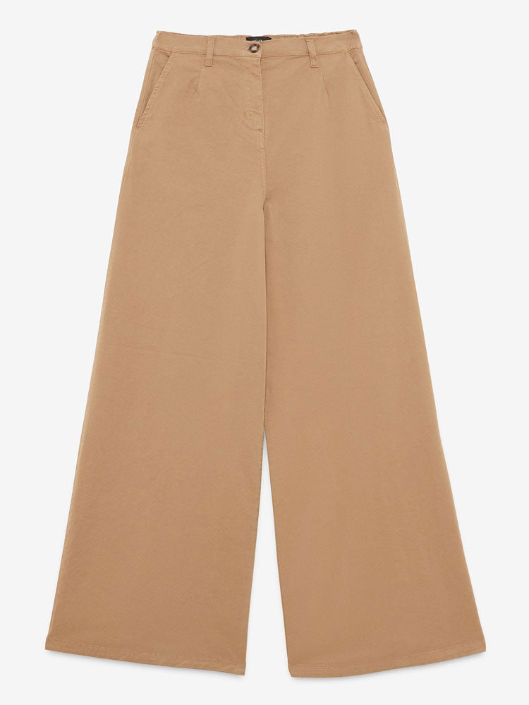 Ottod&#39;Ame Cotton Palazzo Trousers Camel