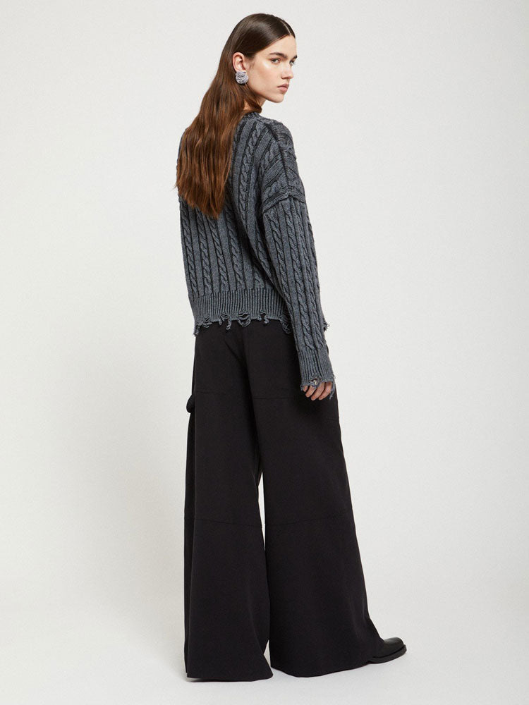 Ottod&#39;Ame Flare Trousers Black