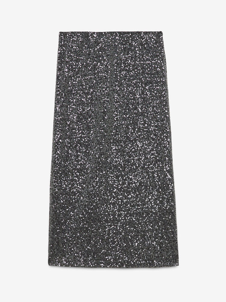 Ottod&#39;Ame Sequin Skirt Smoke