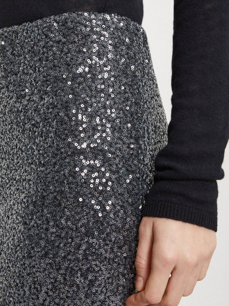 Ottod&#39;Ame Sequin Skirt Smoke