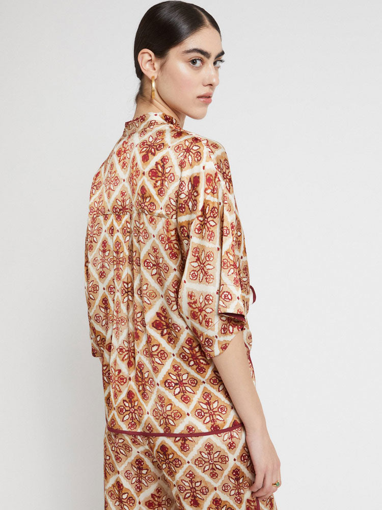 Ottod&#39;Ame Printed Shirt Sand