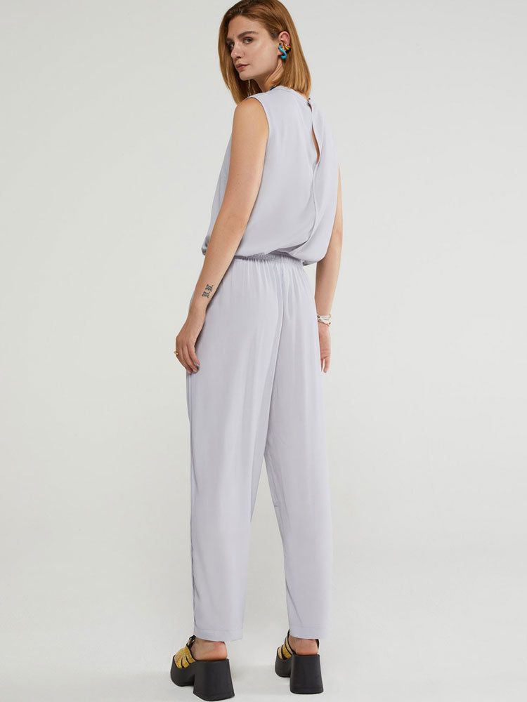 Ottod&#39;Ame Silk Blend Trousers Oyster