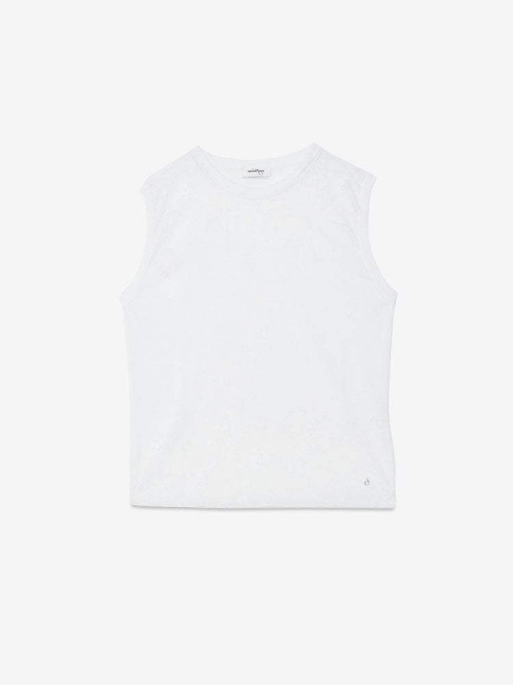 Ottod&#39;Ame Tank Top with Effect White