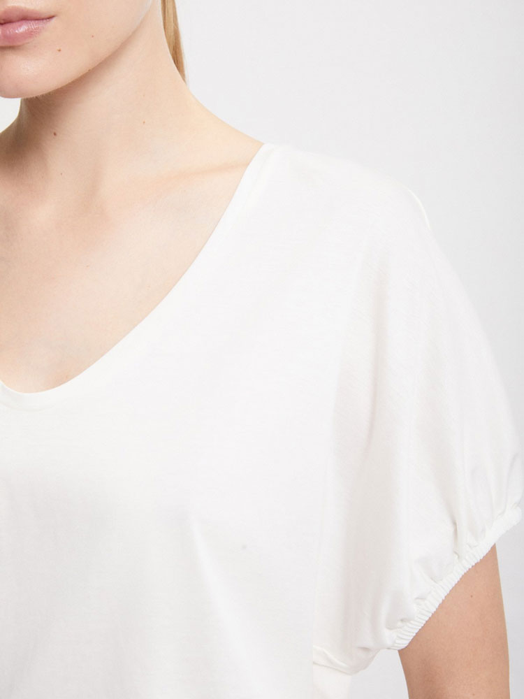 Ottod&#39;Ame Short Sleeve Cream T-Shirt