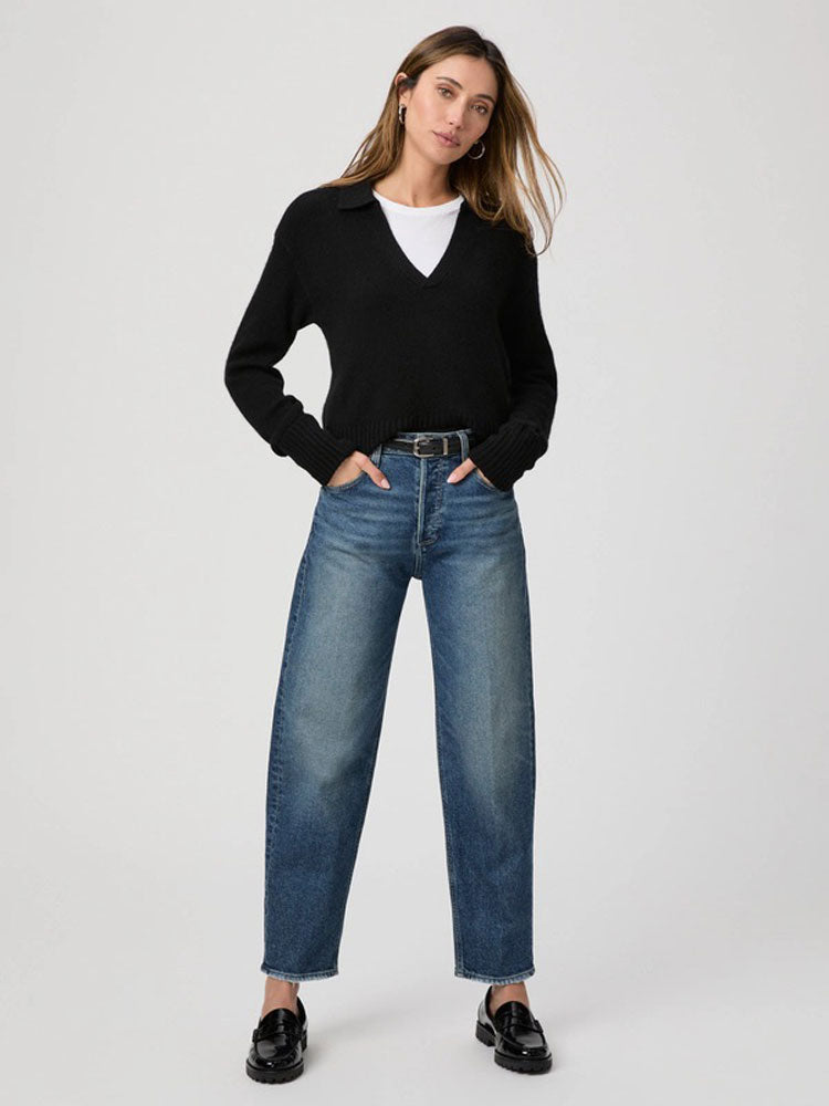 Paige Alexis Covered Button Fly Jeans Lovejoy