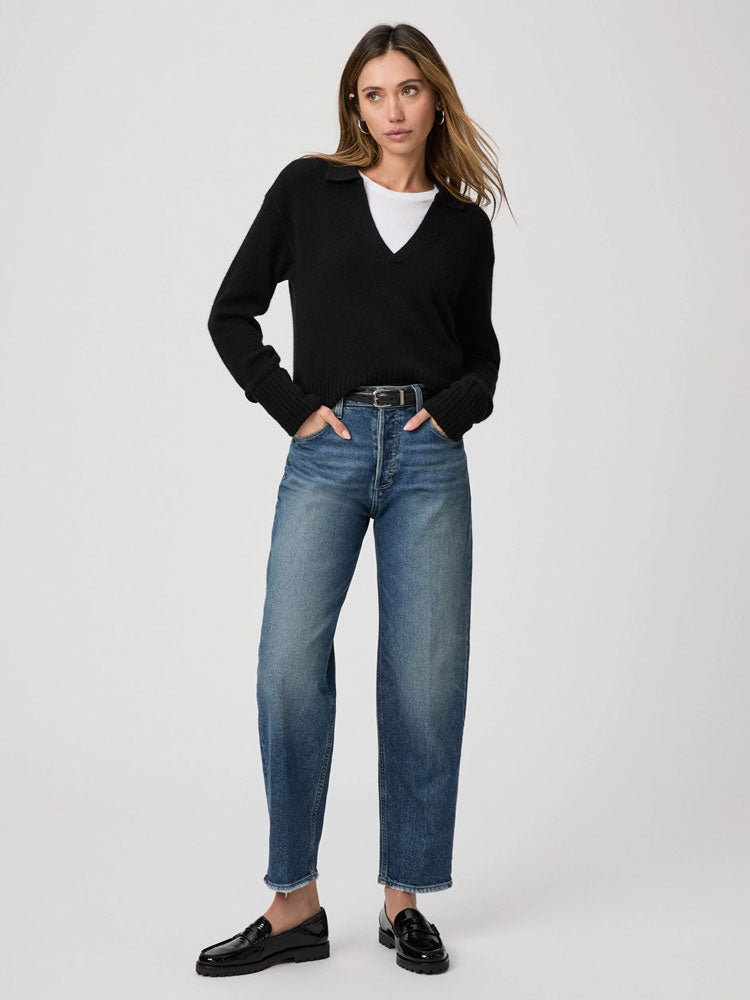 Paige Alexis Covered Button Fly Jeans Lovejoy