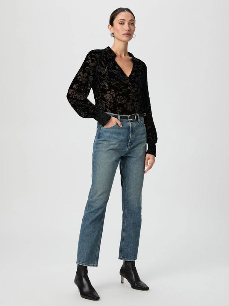 Paige Billy Covered Button Fly Jeans Signature