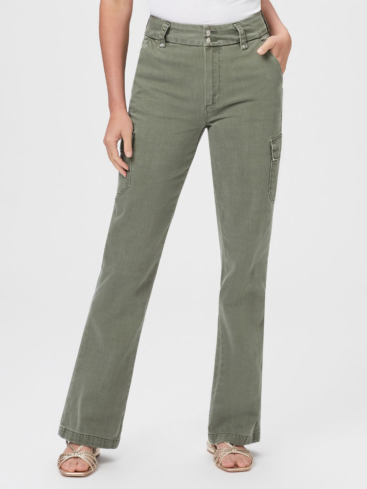 Paige Dion Cargo Trousers Vintage Ivy Green