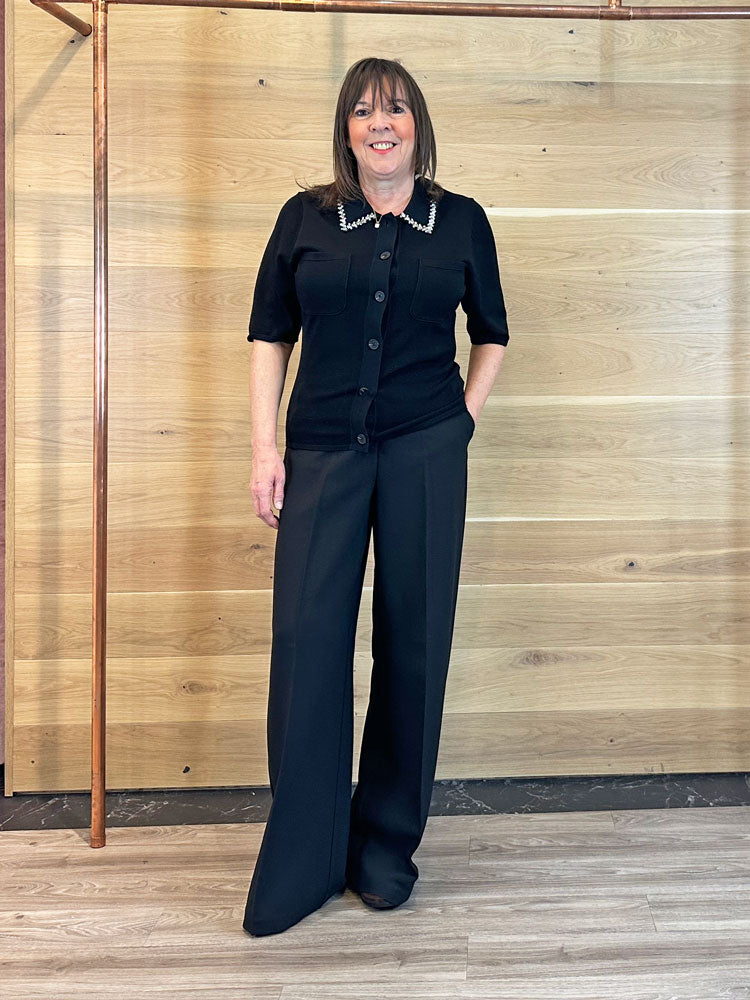 Pieszak PD-Vigga Rhinestone Polo Knit