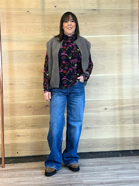 Pom Turtleneck Top Party Delight