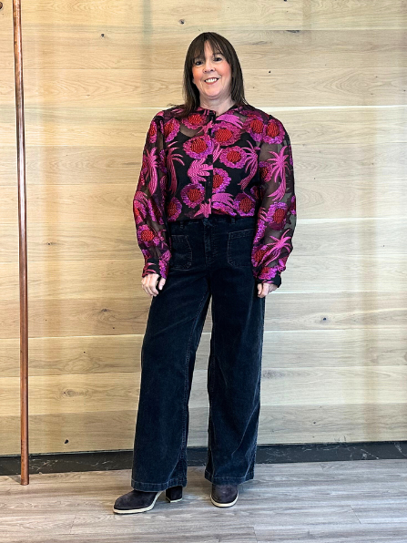 Five Lucia Baby Cord Pants Dark Grey