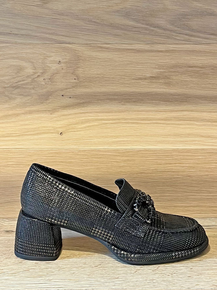 Pons Quintana Yvonne Heeled Loafers Anthracite