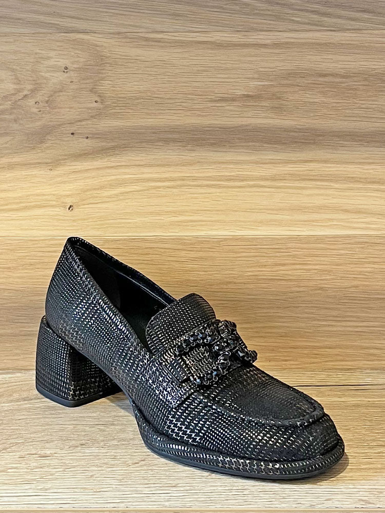 Pons Quintana Yvonne Heeled Loafers Anthracite