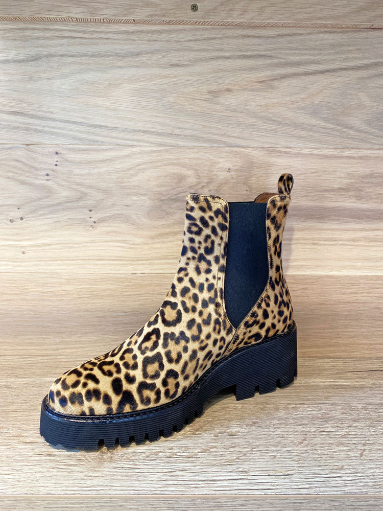 Pons Quintana Carmen Pony Leopard Print Boots