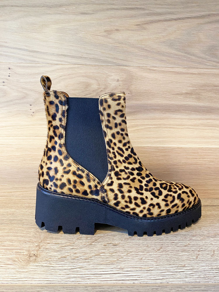 Pons Quintana Carmen Pony Leopard Print Boots
