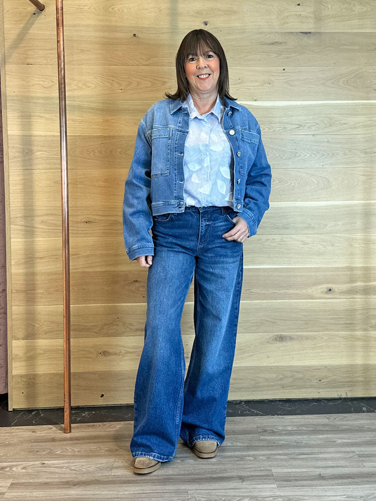 Pulz PzAnni Jacket Medium Denim Blue