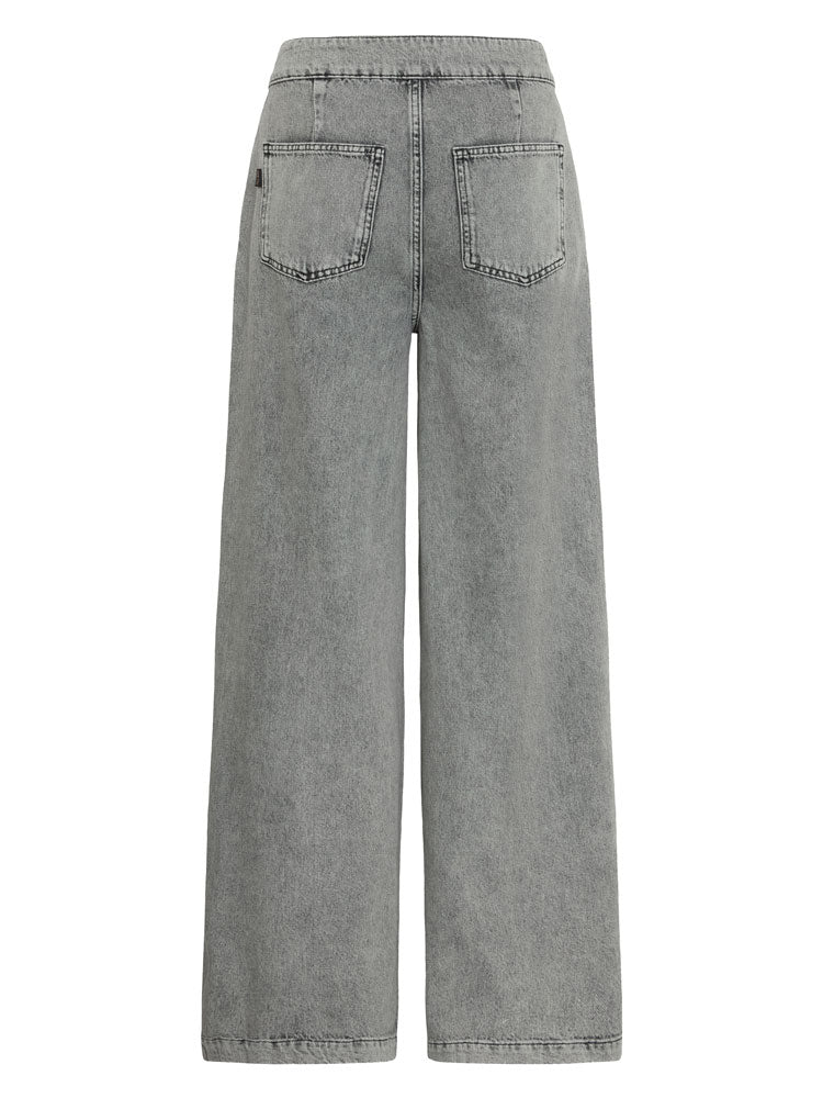 Pulz PzVicky Wide Leg Jeans Grey