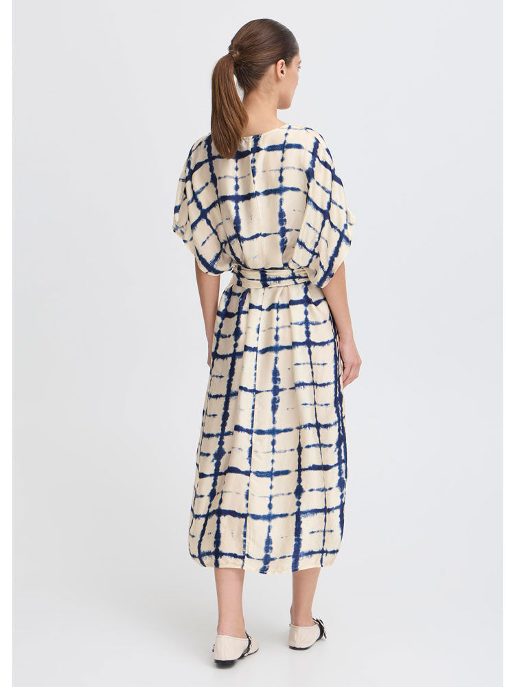 Pulz PzElani Dress Off White &amp; Navy
