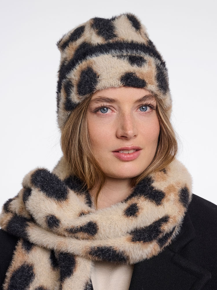 Rino & Pelle Raaza Leopard Print Hat