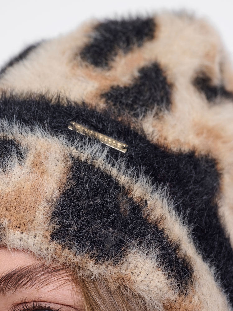 Rino & Pelle Raaza Leopard Print Hat