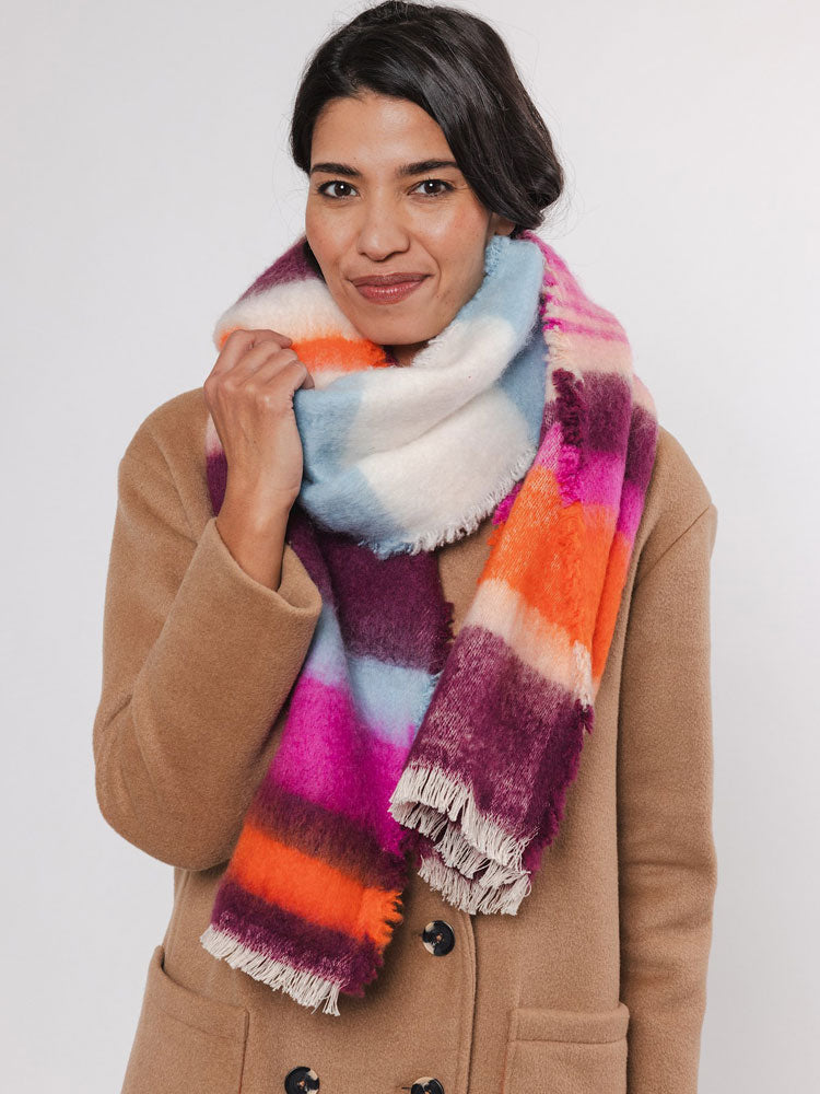 Rino &amp; Pelle Reeve Scarf Multicoloured Stripe