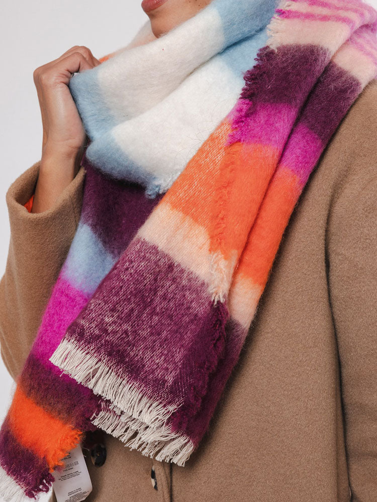 Rino &amp; Pelle Reeve Scarf Multicoloured Stripe