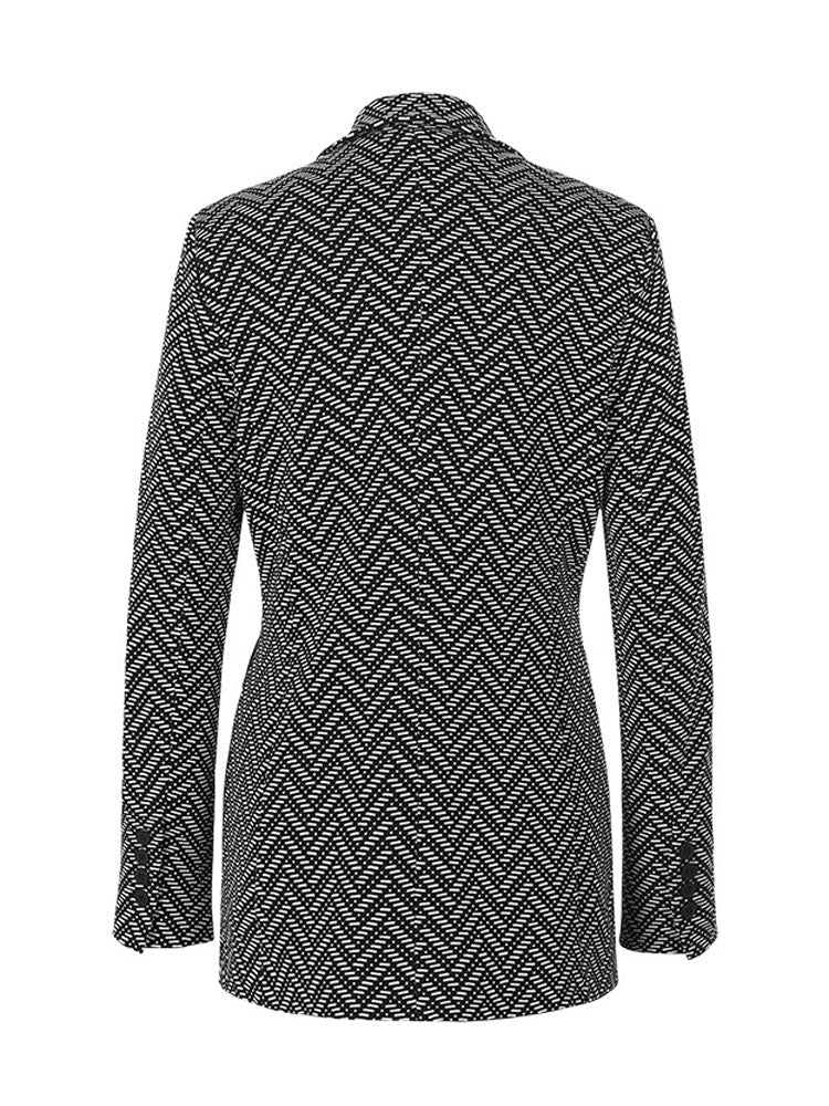Riani Knitted Blazer Patterned Black