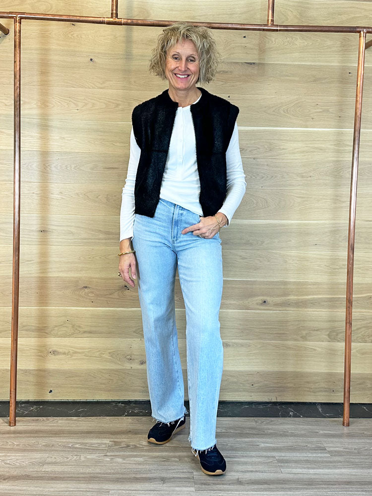 Rino & Pelle Elona Short Waistcoat Black