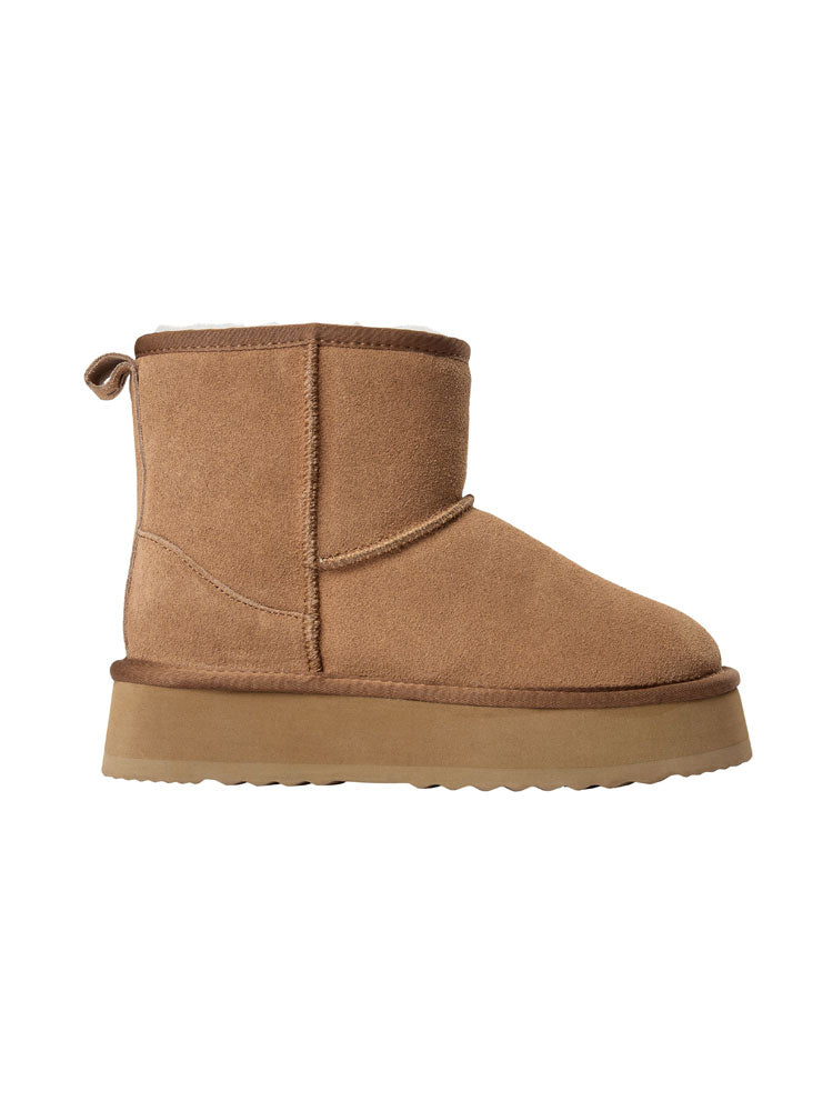 Sofie Schnoor Shearling Boots Tan