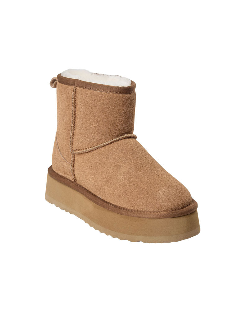 Sofie Schnoor Shearling Boots Tan