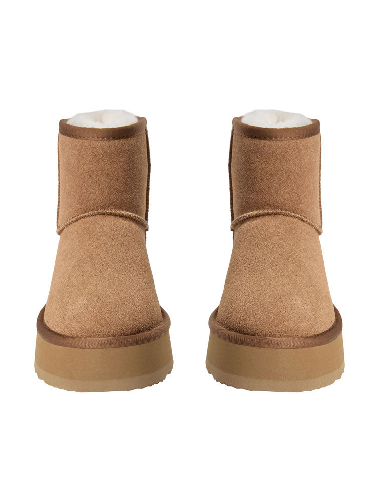 Sofie Schnoor Shearling Boots Tan