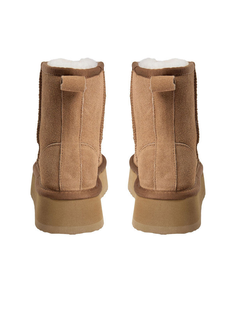 Sofie Schnoor Shearling Boots Tan