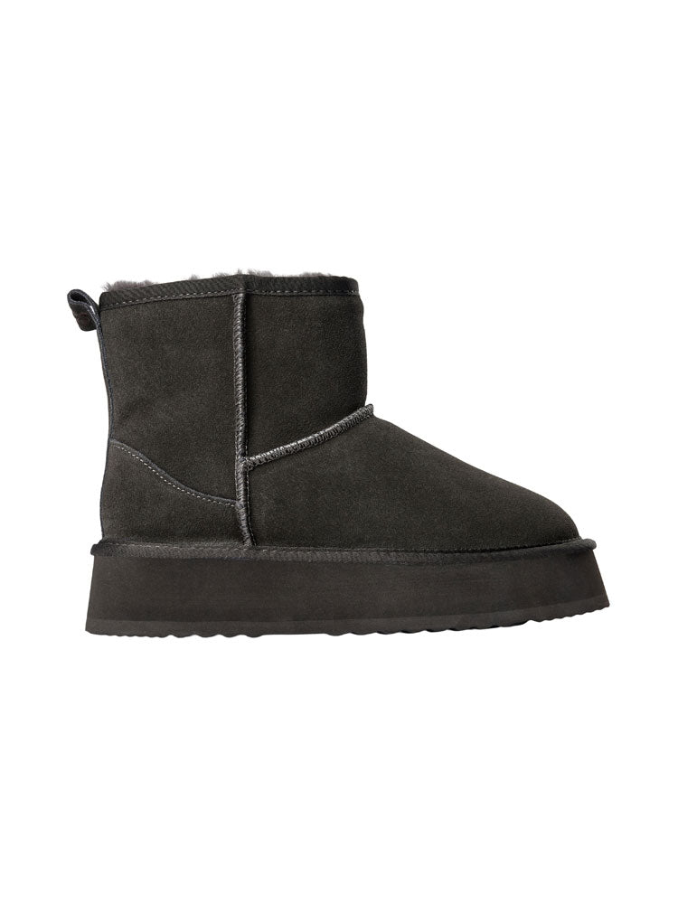 Sofie Schnoor Shearling Boots Anthracite