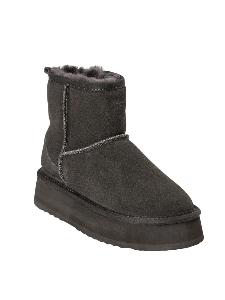 Sofie Schnoor Shearling Boots Anthracite