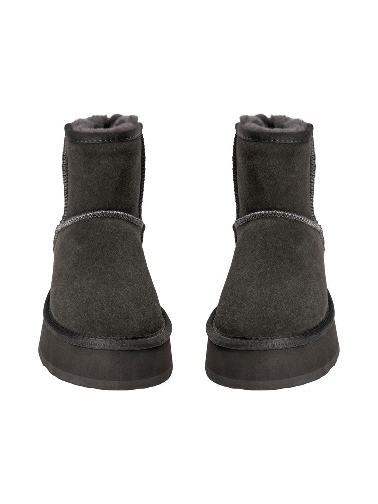 Sofie Schnoor Shearling Boots Anthracite