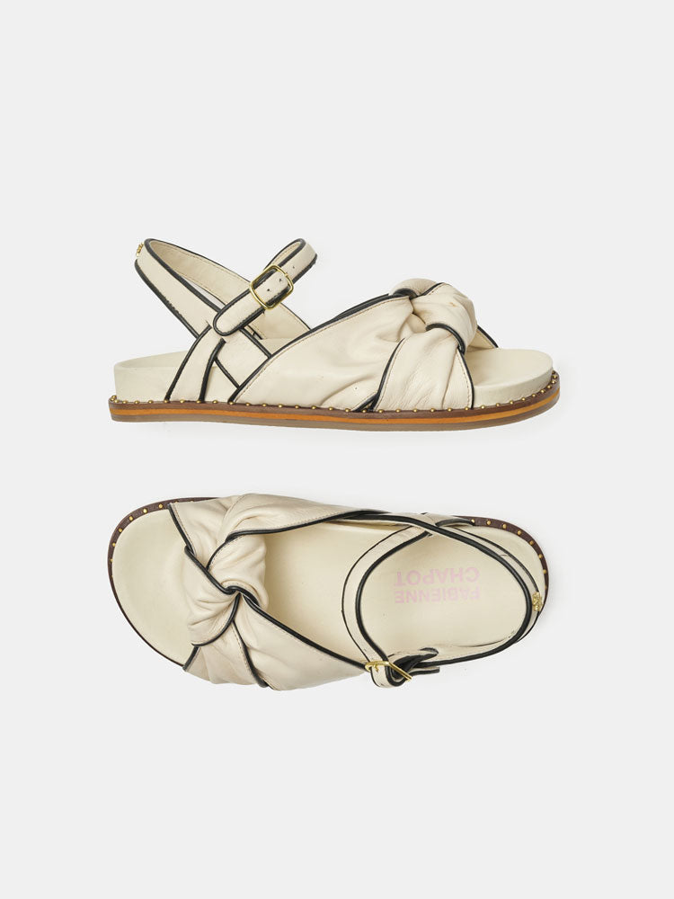 Fabienne Chapot Sasa Sandals Cream White