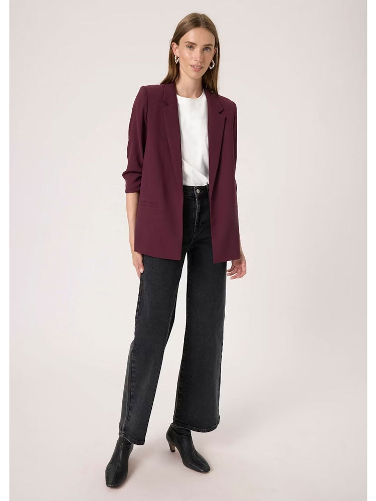 Soaked in Luxury SLShirley Blazer Wine