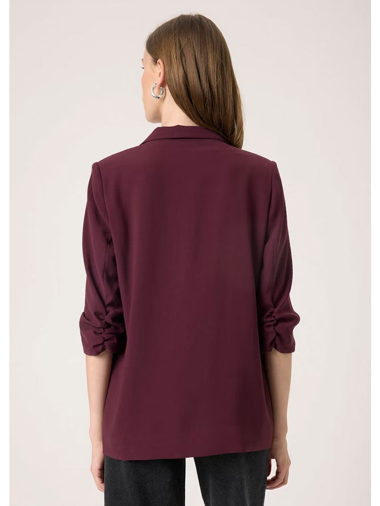Soaked in Luxury SLShirley Blazer Wine